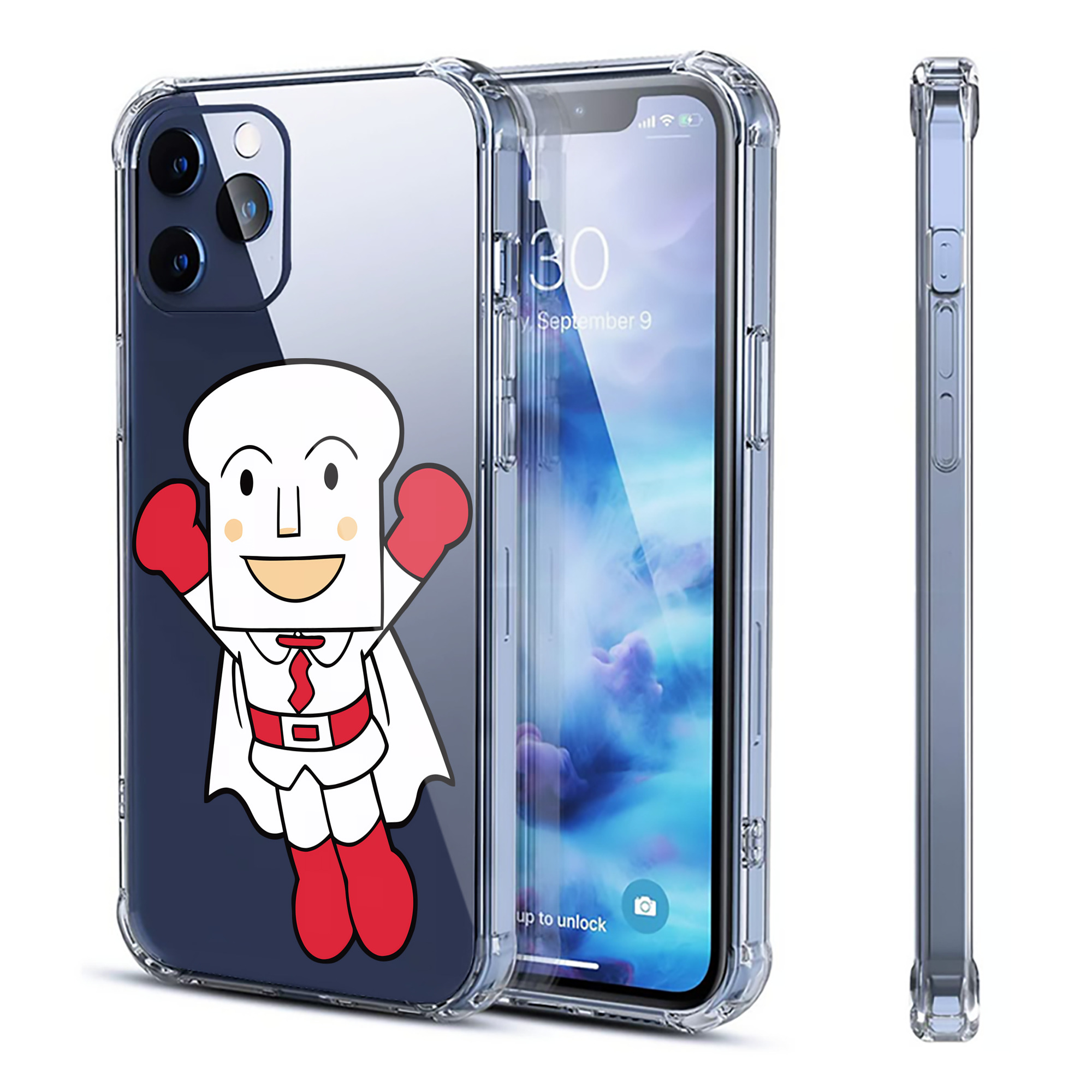 （画像用） アンパンマン Anpanman 【iPhone 12シリーズ対応】透明スマホケース（クリアソフトケース）